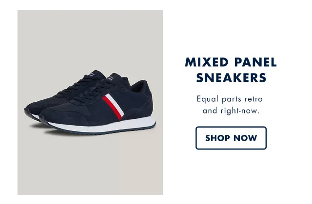 Mixed panel sneakers                                            Equal parts retro and right-now.                                            Shop now