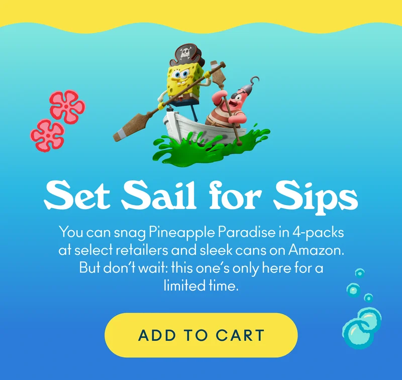 You can snag Pineapple Paradise in 4-packs at select retailers and sleek cans on Amazon. But don’t wait: this one’s only here for a limited time.