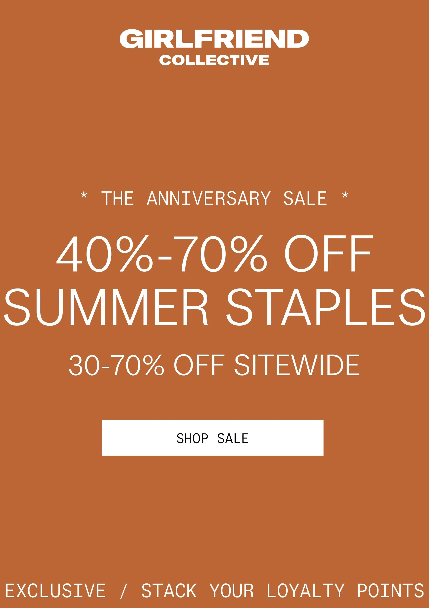 girlfriend collective anniversary sale