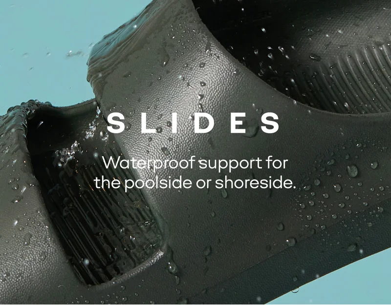 Slides | Waterproof support for the poolside or shoreside.
