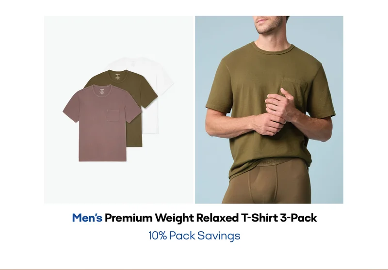 Men s Premium Weight Relaxed T-Shirt 3-Pack 10% Pack Savings