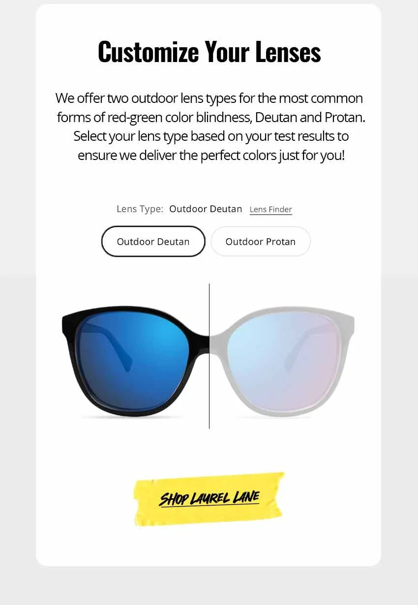 Customize Your Lenses - Shop Laurel Lane