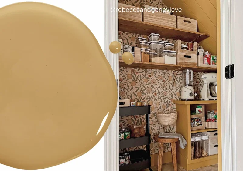 Pantry painted in Good as Gold