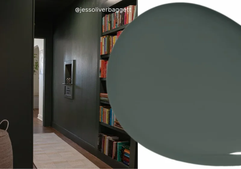 Hallway painted in Current Mood