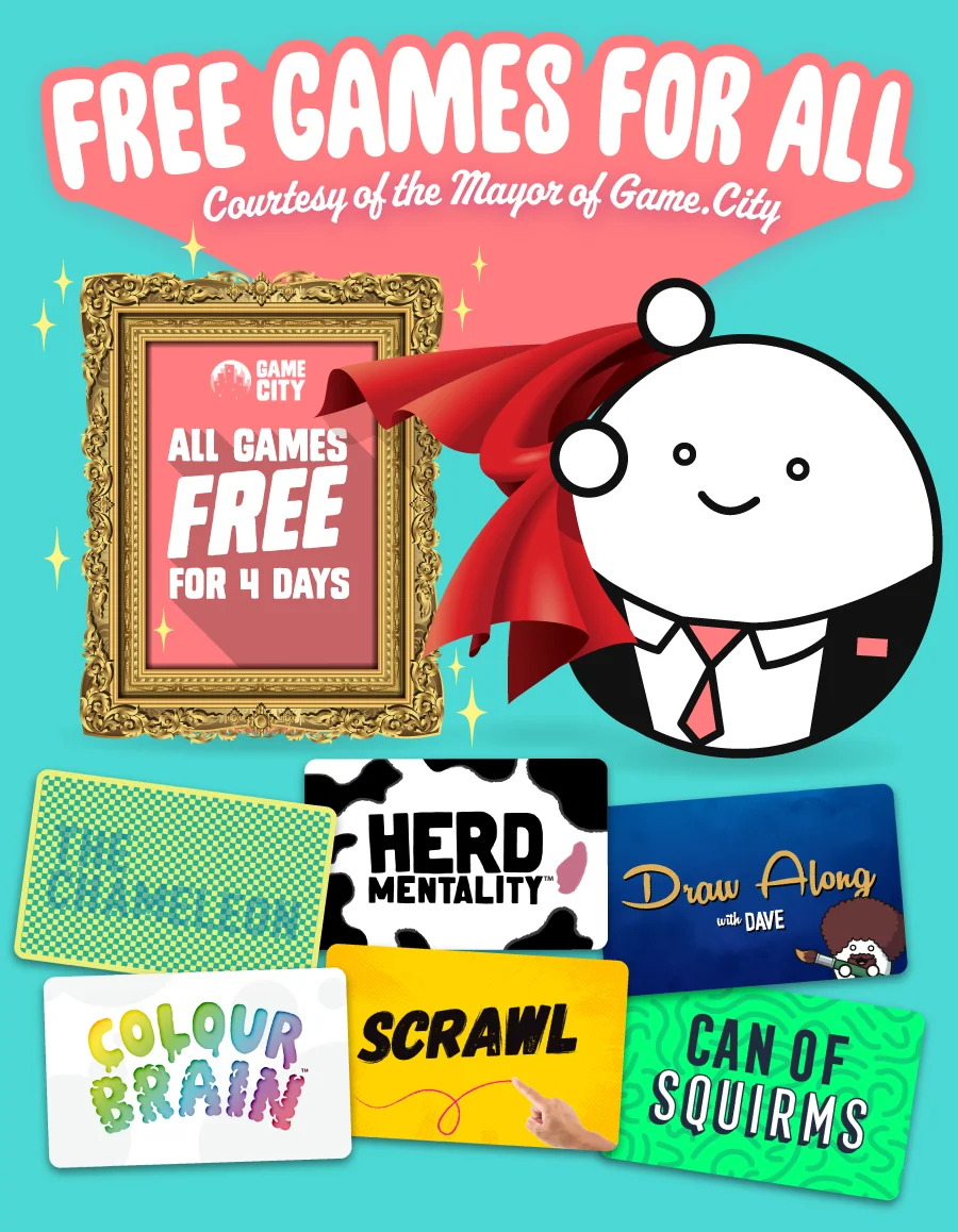 Free games for all, courtesy of the Mayor of Game.City