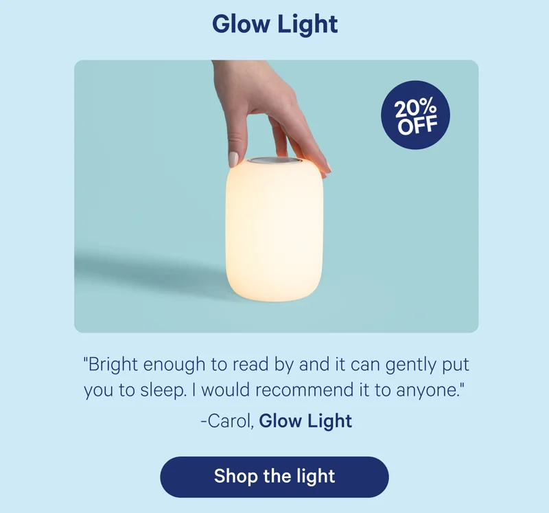 20% off Glow Light