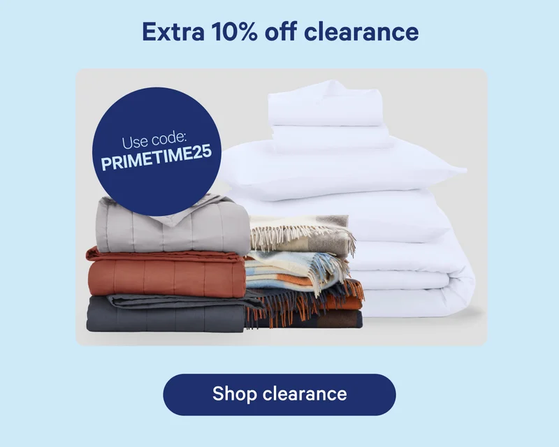 Extra 10% off clearance; Use code: PRIMETIME25