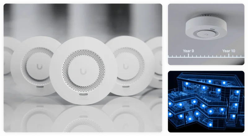 Sleek industrial design with seamless management, 10-year backup battery life, and  SuperLink connectivity for reliable long-range communication through walls.