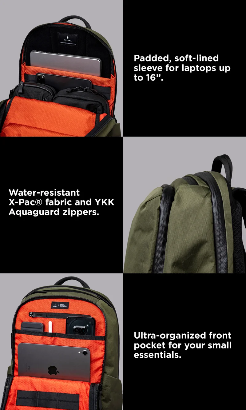 elements backpack pro v42 olive green feature image