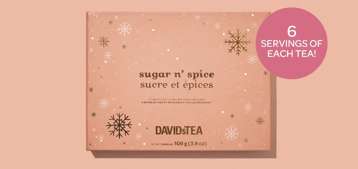 6 servings of each tea!