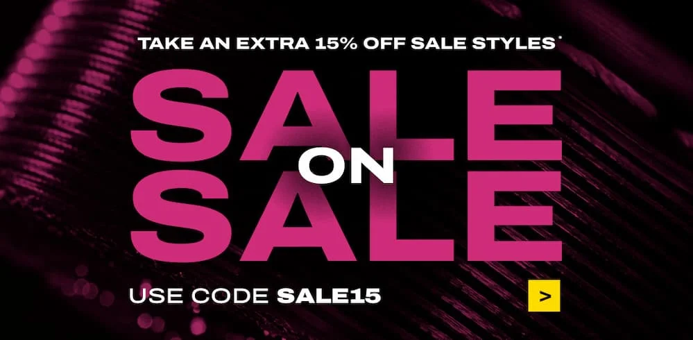 Take an extra 15% off sale styles