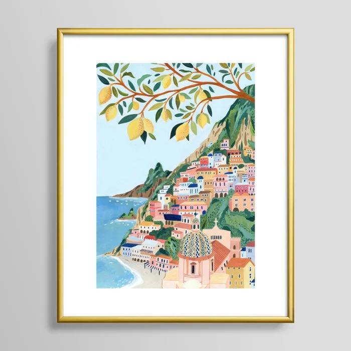 Positano, Italy Framed Art Print Framed Art Print