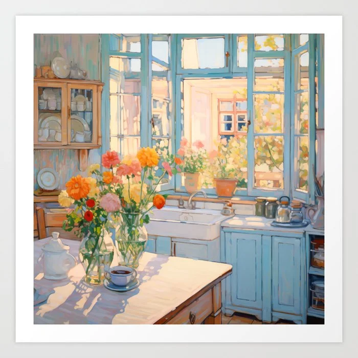 Morning Kitchen Art Print Art Print
