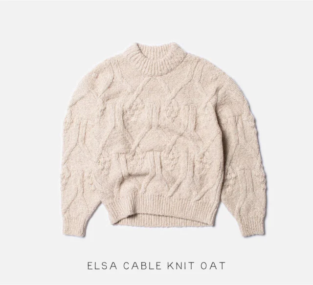 Elsa Cable Knit Oat