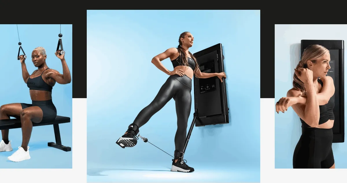 People working out with Tonal 2