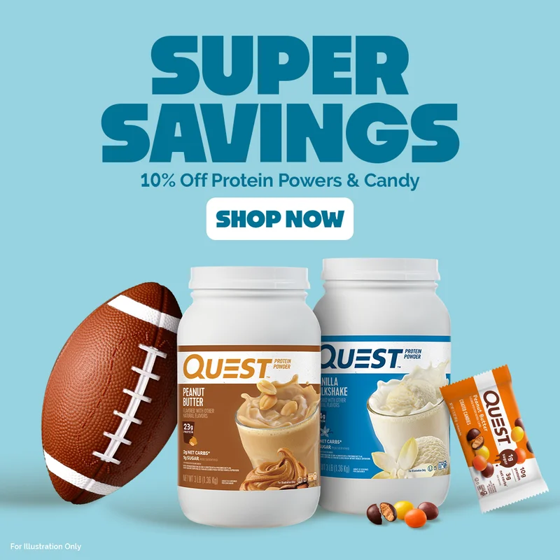 Quest Nutrition - 10% Off Protein Powders & Candy