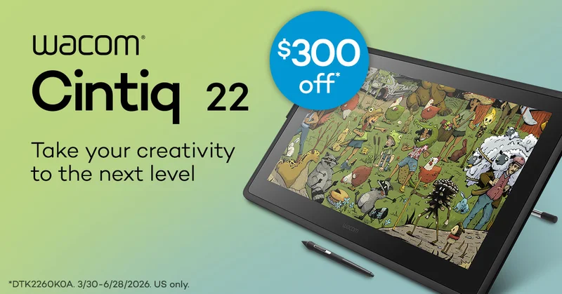 Wacom Cintiq 22 on sale for $300 off