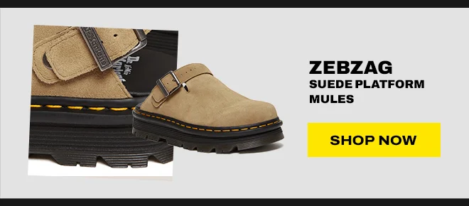 ZEBZAG SUEDE PLATFORM MULES