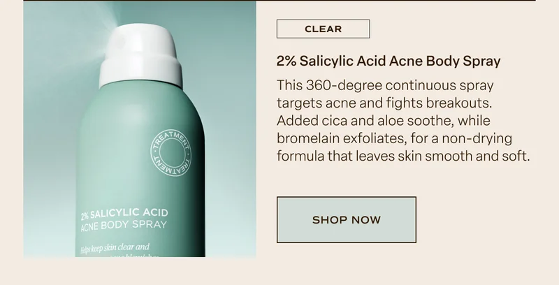 2% Salicylic Acid Acne Body Spray