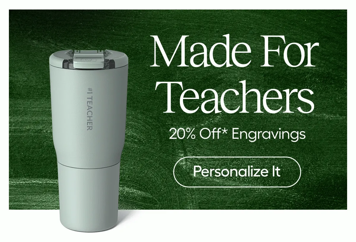 Made For Teachers, Student, Coaches. 20% Off* Engravings - Personalize It