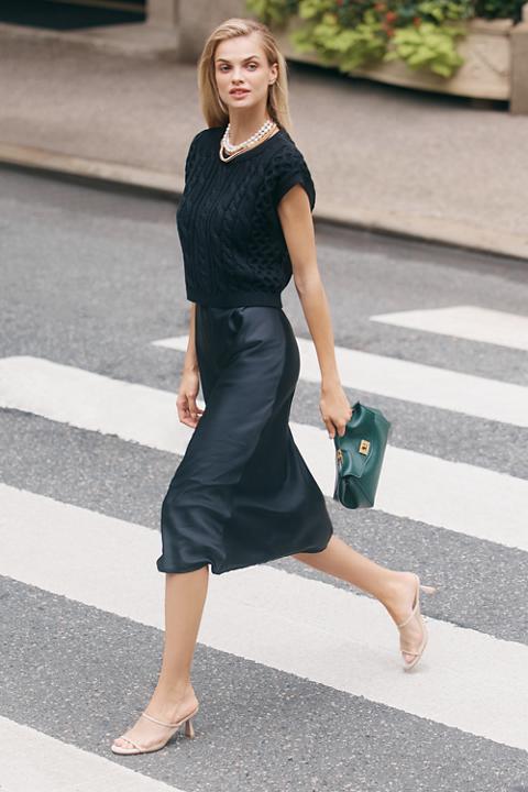 The Gemini Cap-Sleeve Sweater + Tank Dress Set