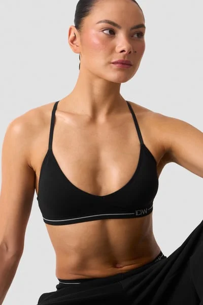 Image of Everyday Seamless Strappy Bra Black