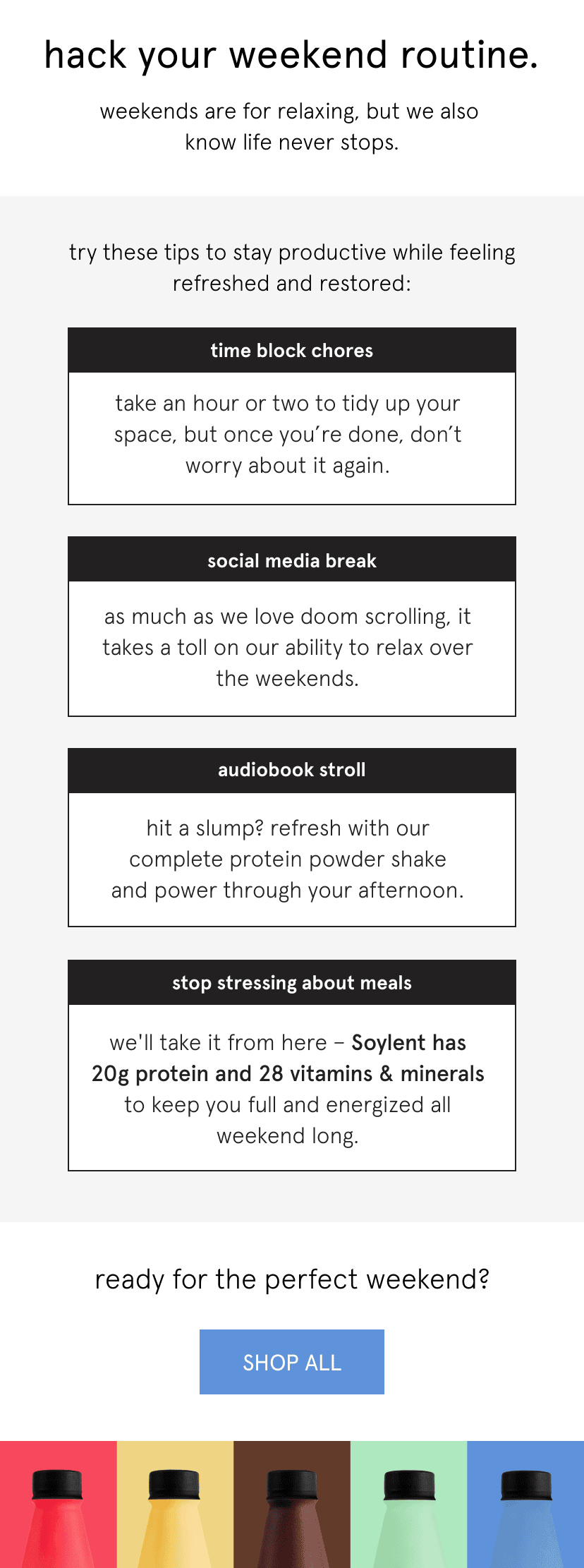 hack your weekend routine