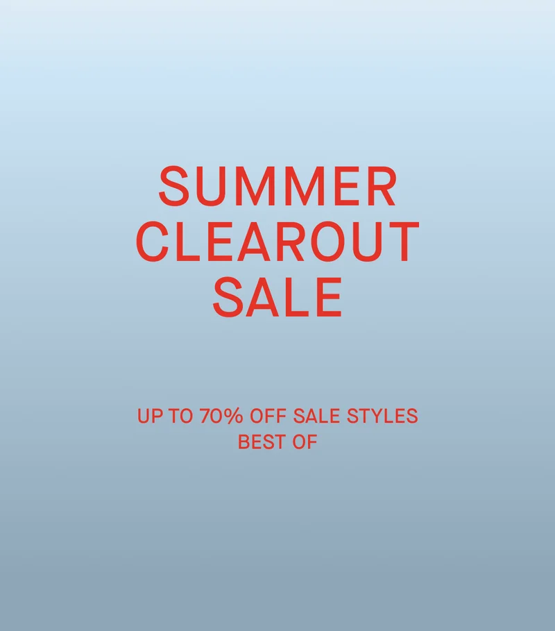 Promo | Summer Clearout Sale | Up To 70% Off Sales Styles | Best Of
