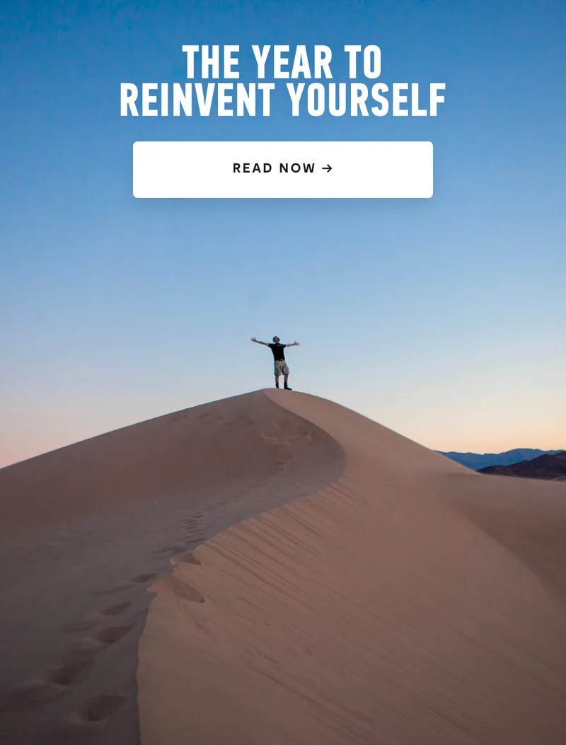 The Year To Reinvent Yourself
