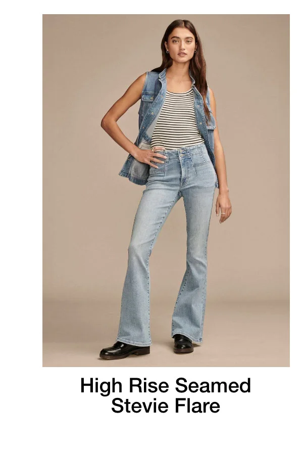 High Rise Seamed Stevie Flare