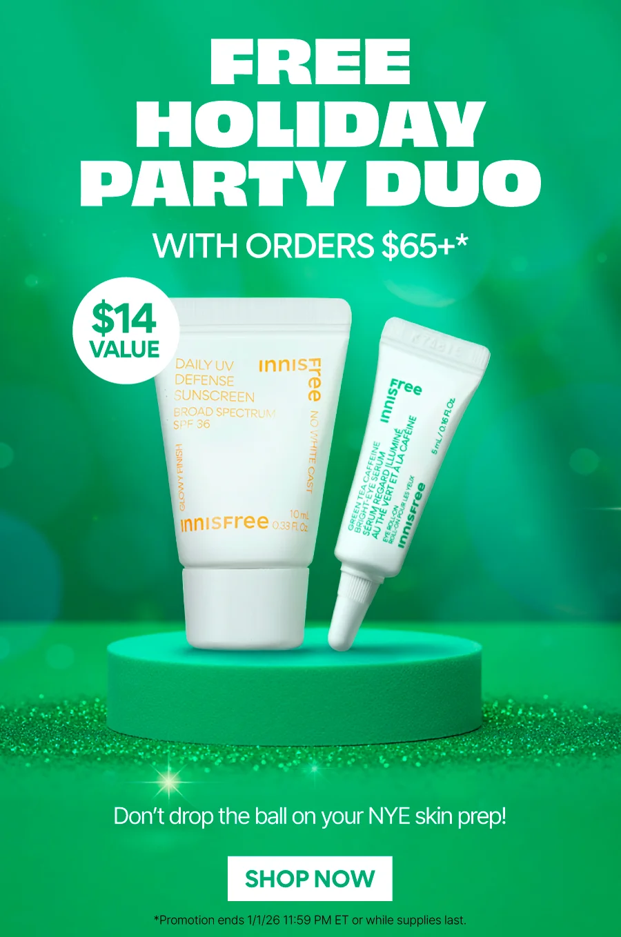 FREE HOLIDAY PARTY DUO WITH ORDERS $65+