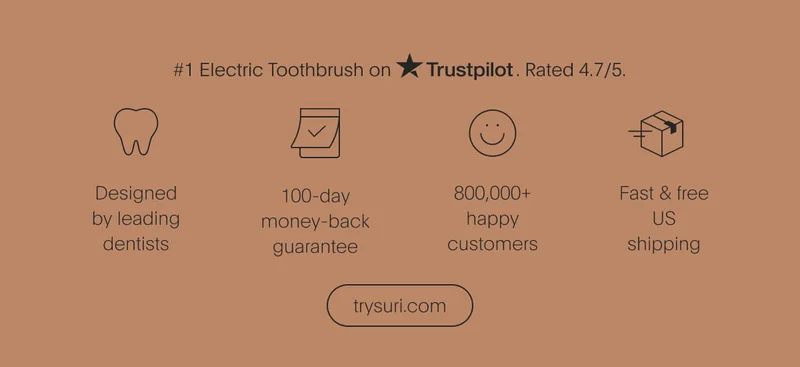 #1 electric toothbrush on trustpilot