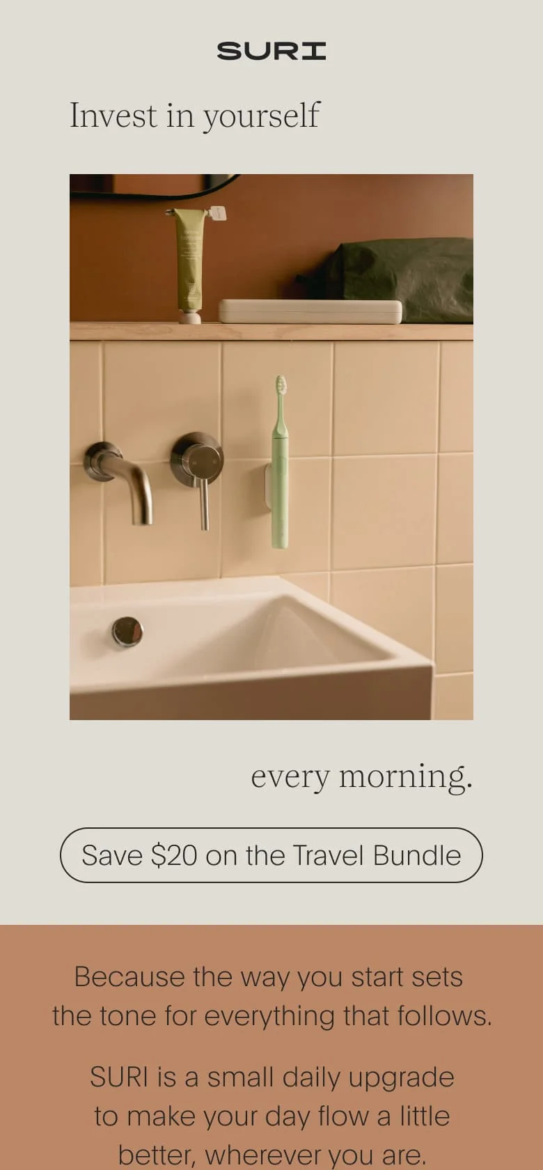 Invest in yourself every morning