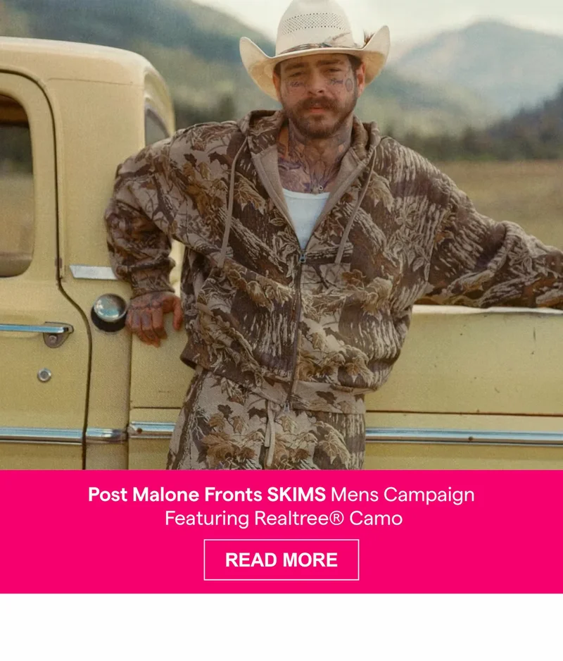 Post Malone Fronts SKIMS Mens Campaign Featuring Realtree® Camo