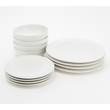 Temp-tations Woodland 12-Piece Essential Dinnerware Set
