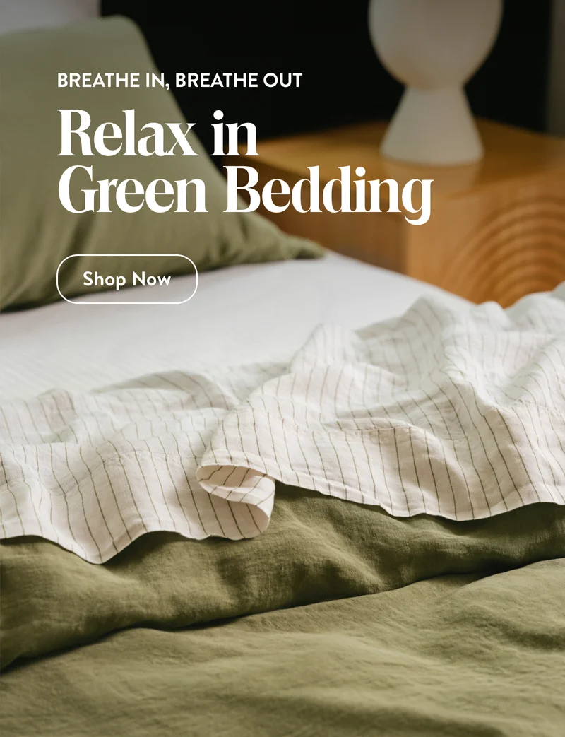 Relax in Green Bedding