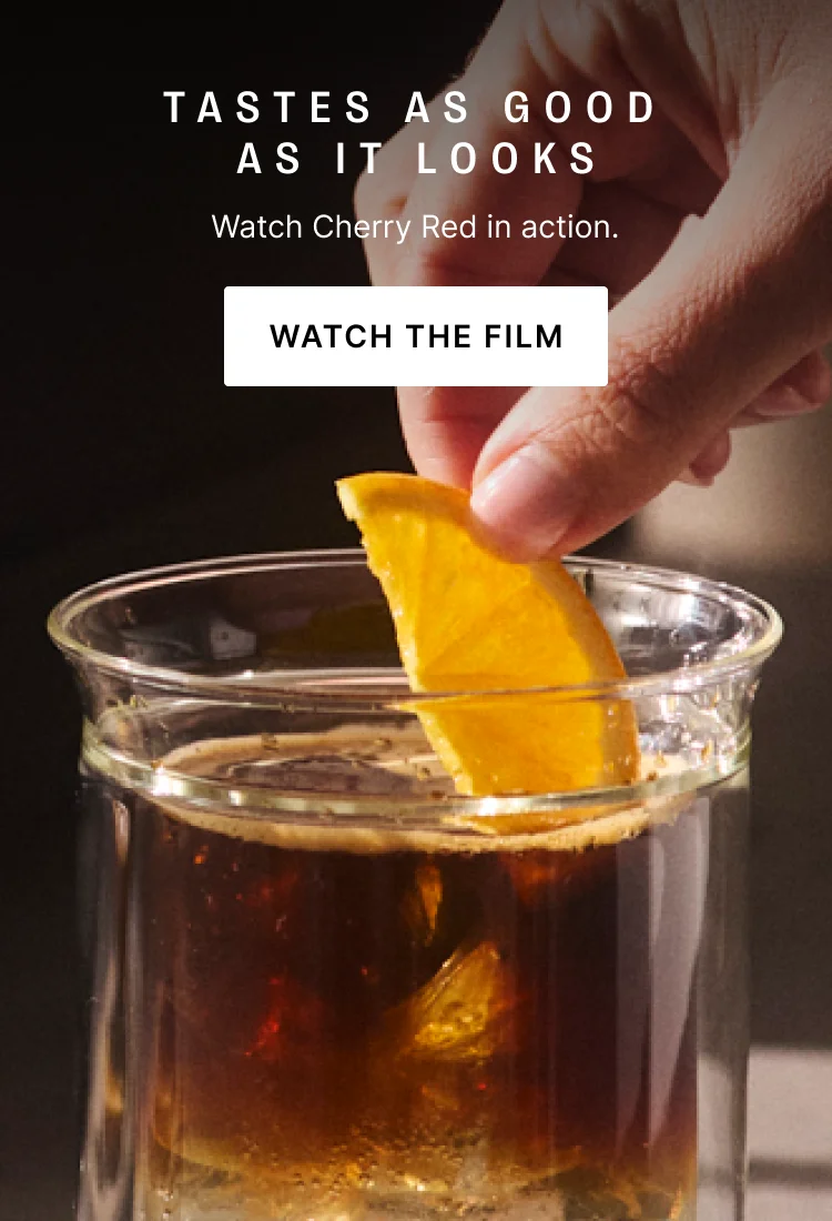 Tastes as good as it looks: watch cherry red in action