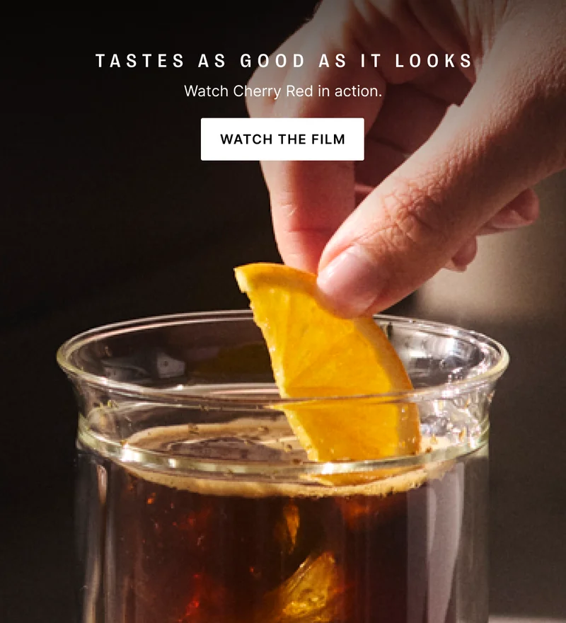 Tastes as good as it looks: watch cherry red in action