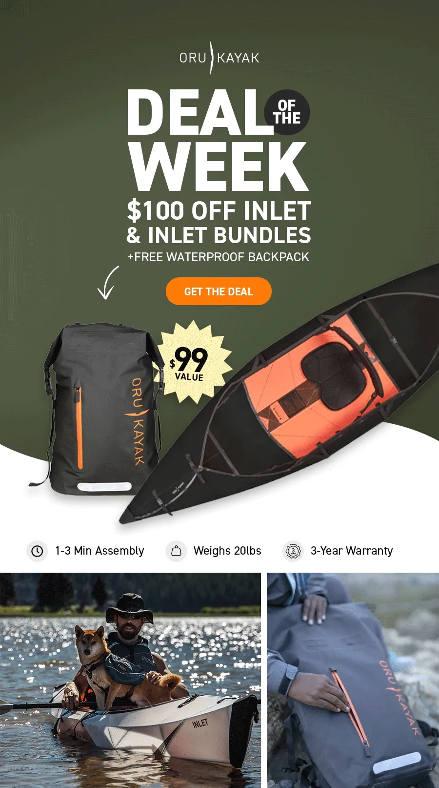 Offer Ends Soon: Get $100 off Inlet and Inlet Bundles + Get a FREE Waterproof Backpack ($99 Value) with Inlet purchase!