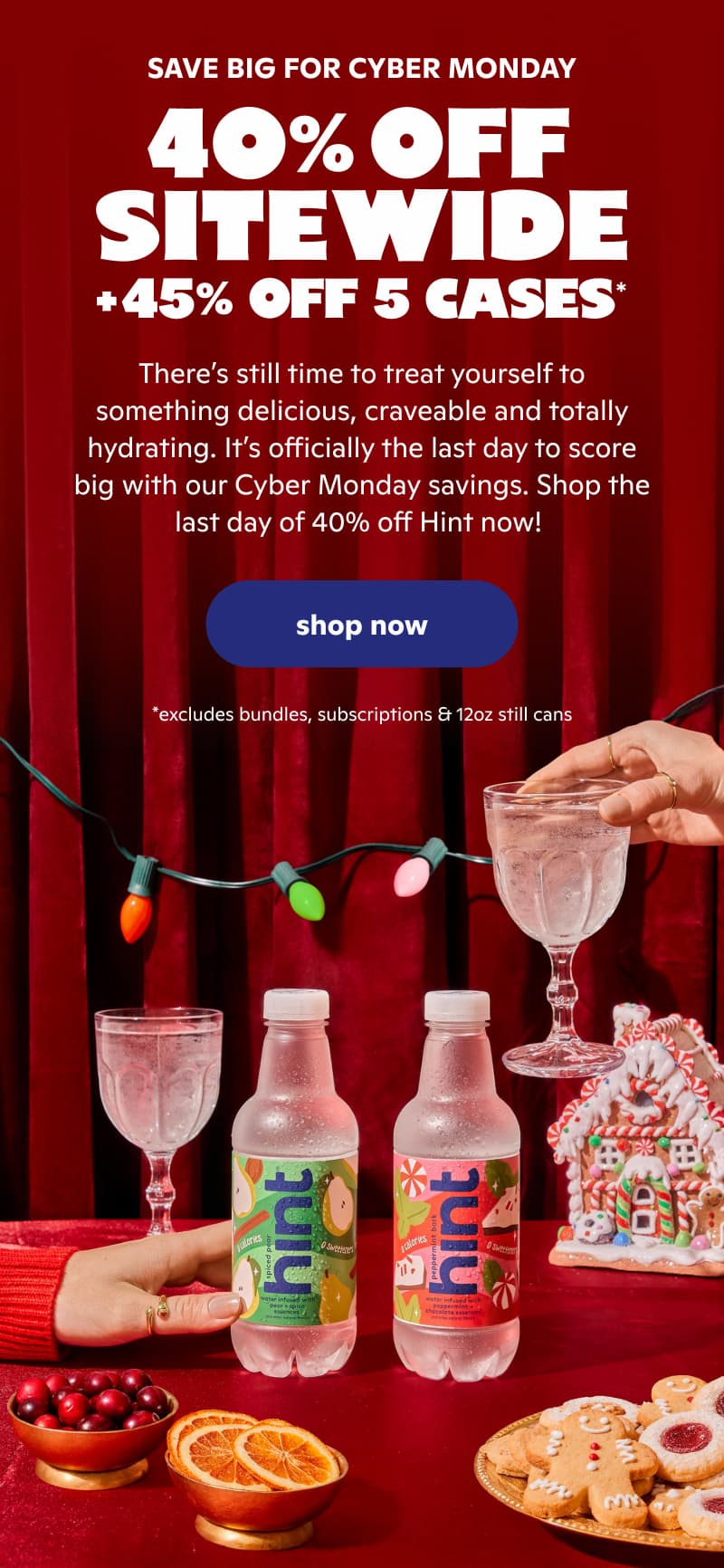 THIS CYBER MONDAY GET 40% OFF SITEWIDE + 45% OFF 5 CASES*