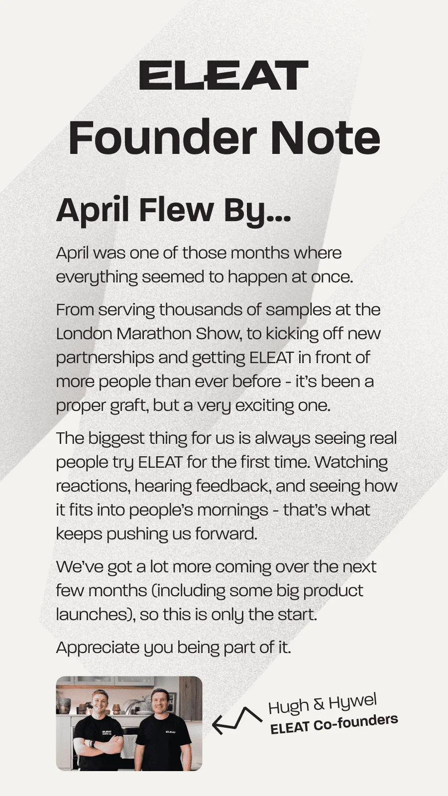 Founder note