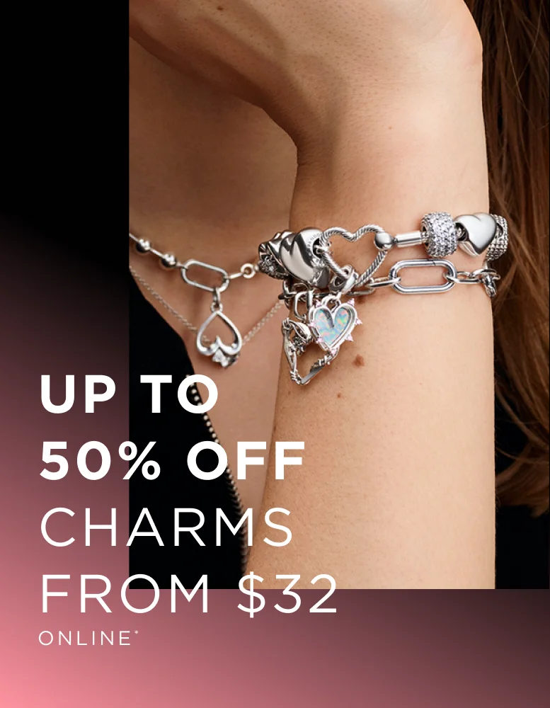 Up to 50% off charms