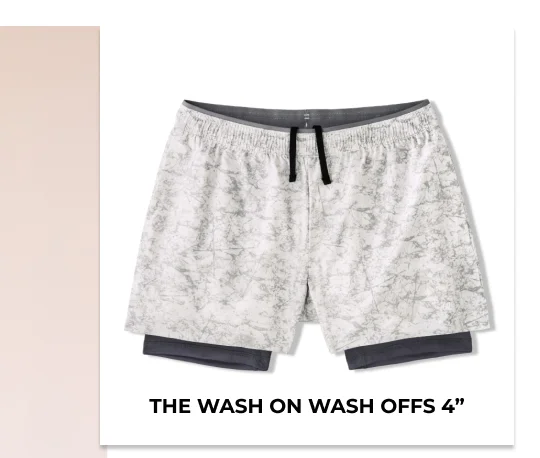 Exposed Liner Ultimate Training Short: The Wash On Wash Offs 4"