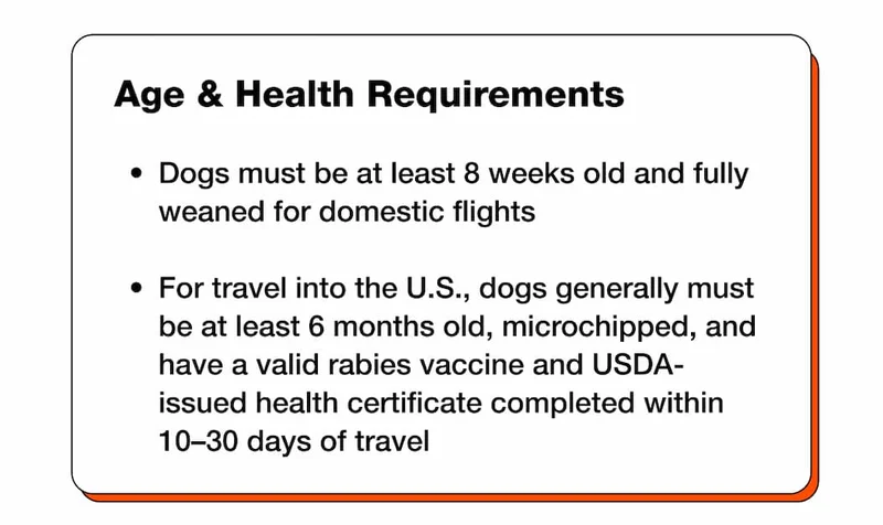 Age & Health Requirements
