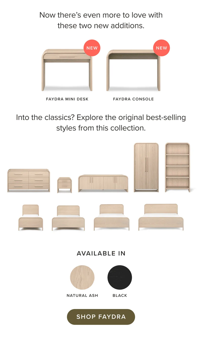 Now there’s even more to love with these two new additions. Shop Faydra.