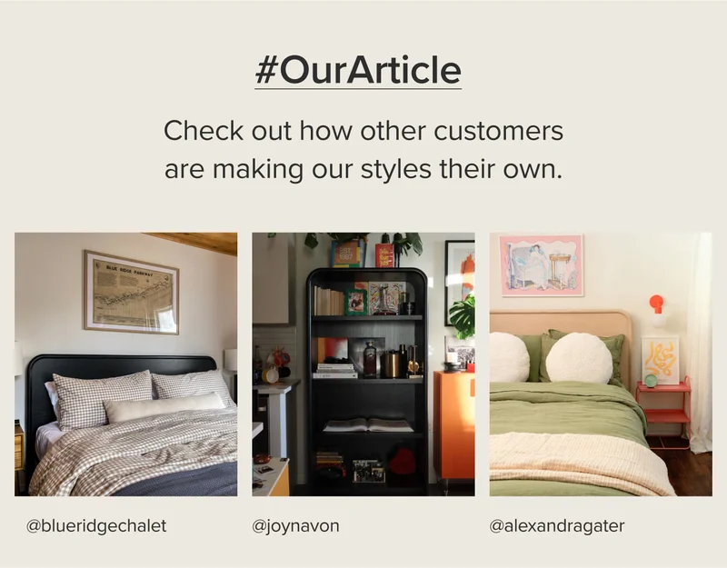 Check out how other customers are making our styles their own. #OurArticle.