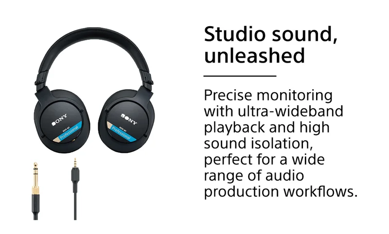 Studio sound, unleashed | Precise monitoring with ultra-wideband playback and high sound isolation, perfect for a wide range of audio production workflows.