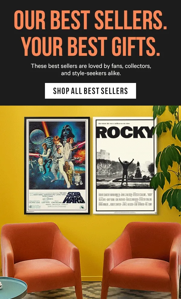 Our Best Sellers. Your Best Gifts: These best sellers are loved by fans, collectors, and style-seekers alike.