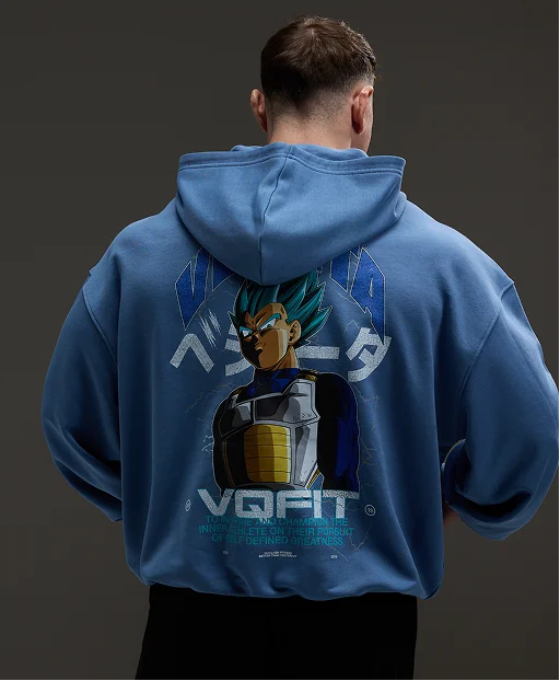 Vanquish DBS Vegeta SSGSS Blue Oversized Hoodie