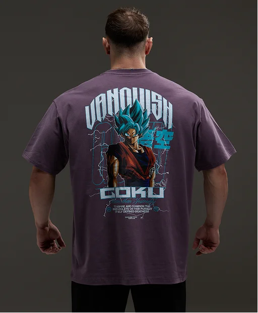 Vanquish DBS Goku SSGSS Nightshade Oversized T Shirt